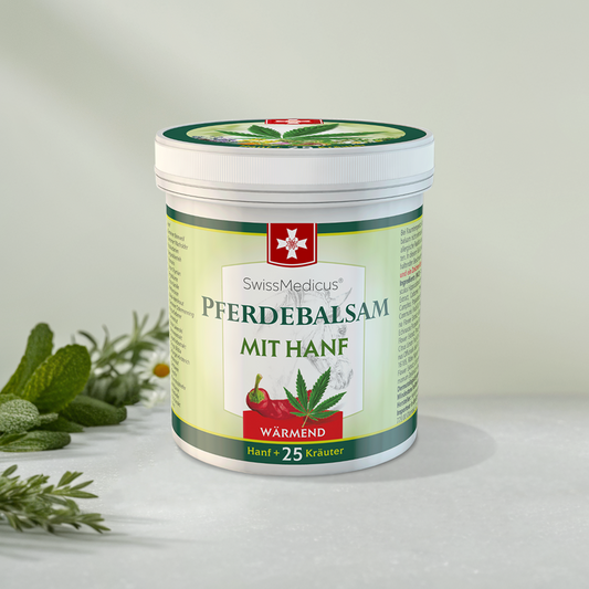 Lóbalzsam kenderrel Meleg